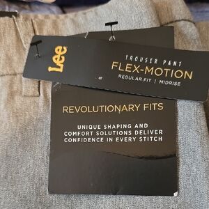 Lee Gray Flex-Motion Trouser Pants